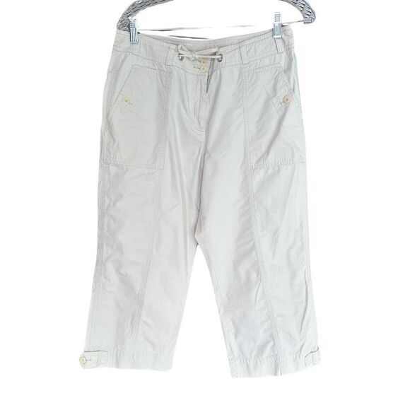 Jones New York Sport Ivory-Cream Cropped Pants Size 10 - Picture 1 of 5